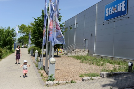 Out in front of the museum